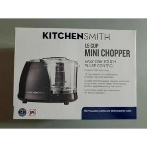 Black Kitchen Smith 1.5 Cup Mini Chopper Food Processor